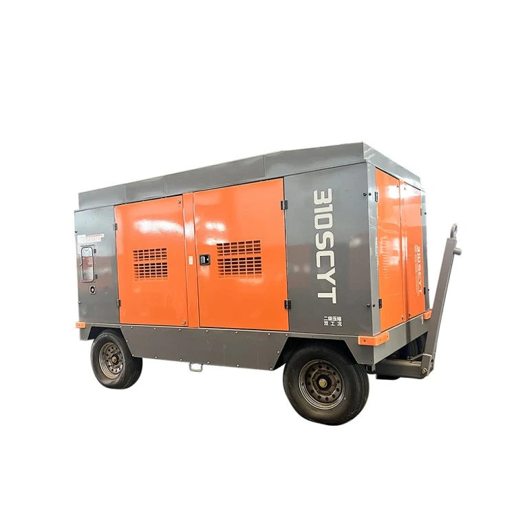 Compressor de ar diesel portátil do parafuso para o equipamento de perfuração da água