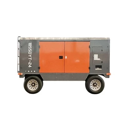 Compressor de ar de parafuso de dois estágios de alta pressão portátil diesel elétrico de 24 barras