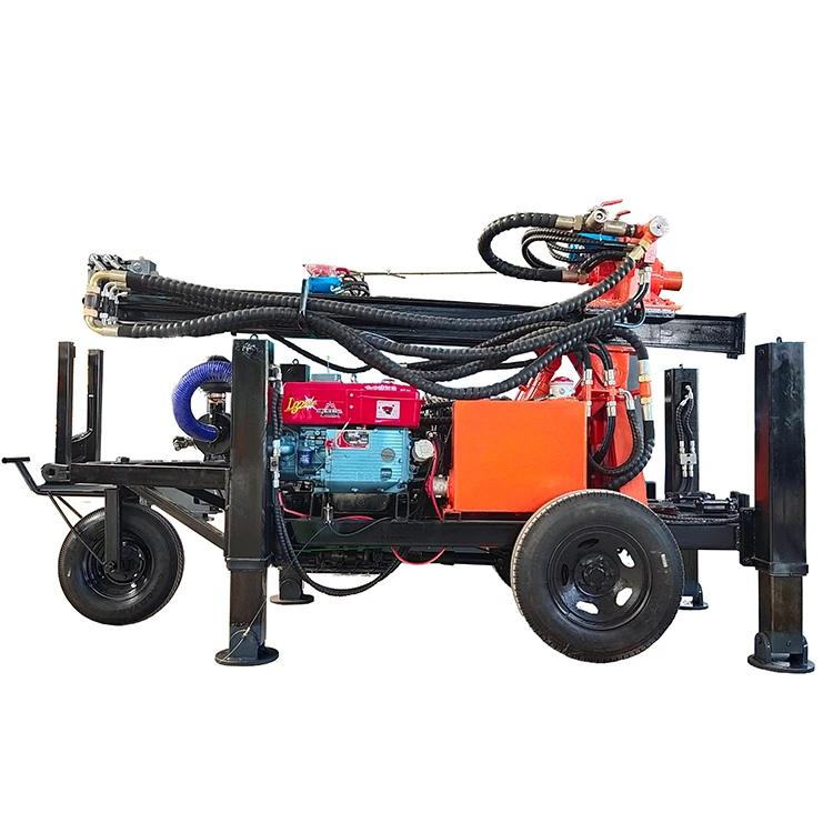 Equipamento de perfuração de poço de água hidráulico de roda MW130